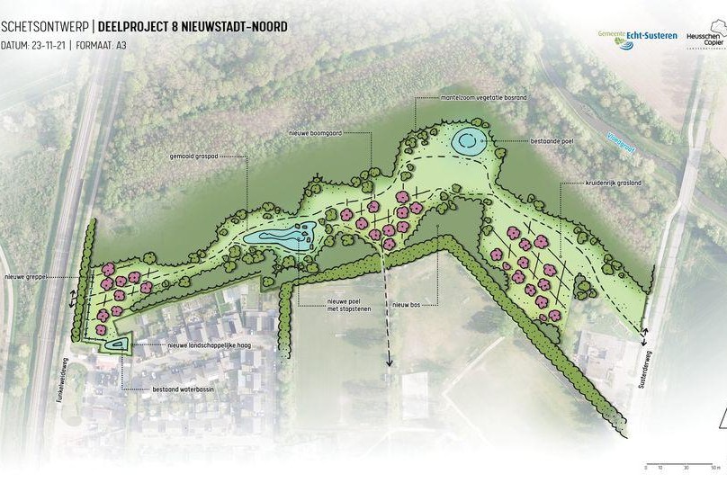 Nieuw natuurgebied bij Krekelzank in Nieuwstadt
